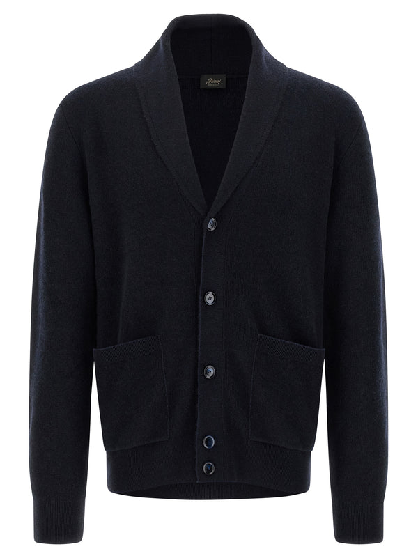 Blue Cashmere Cardigan Clothing