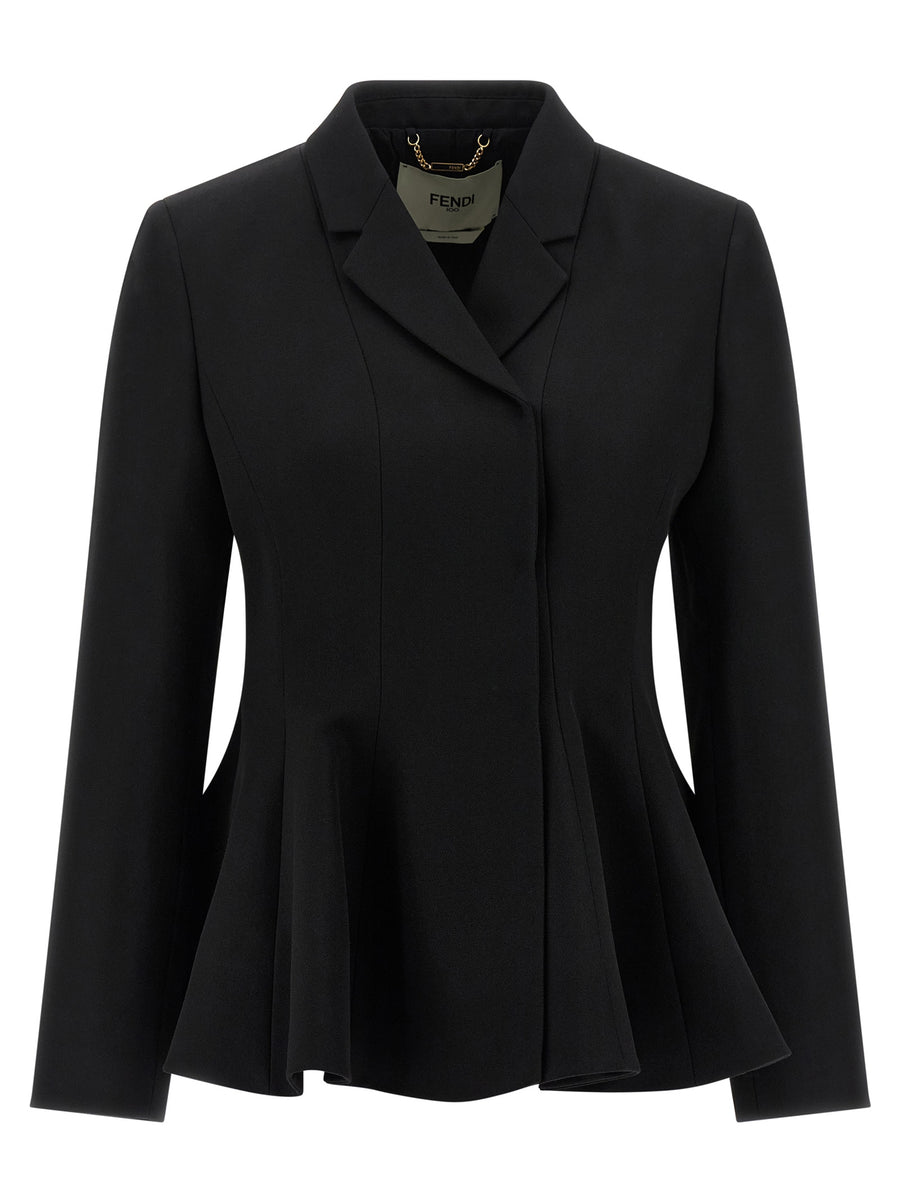 Black Virgin Wool Blazer Clothing