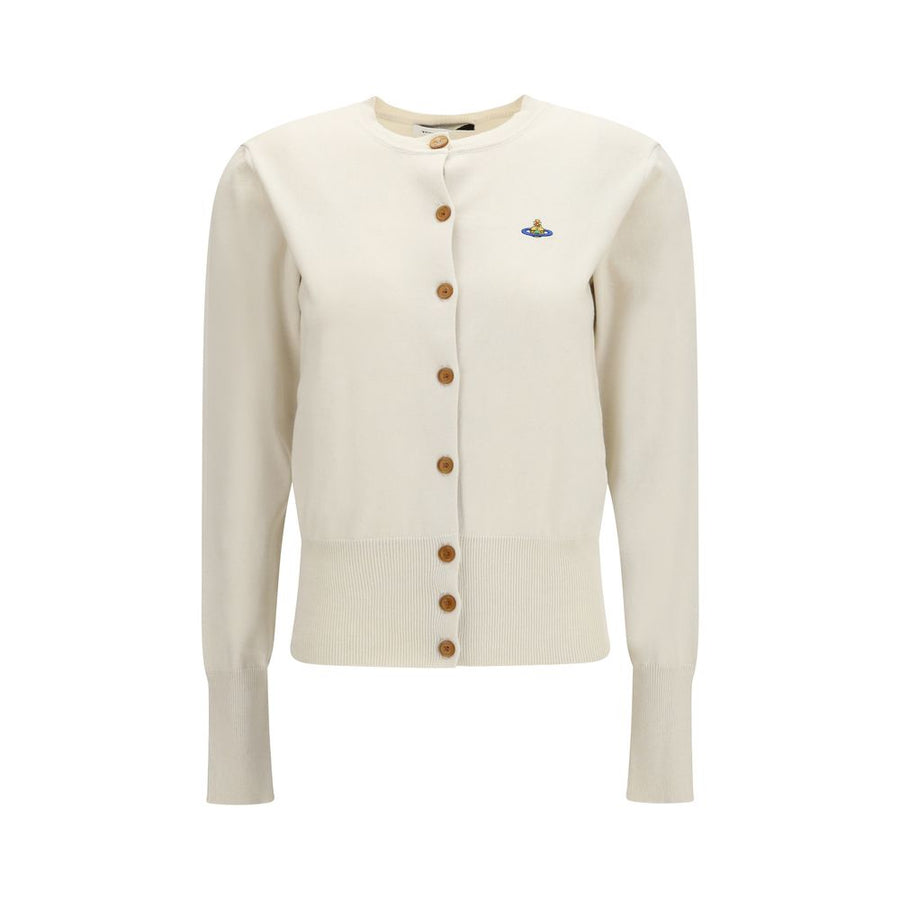White Cotton Cardigan Clothing