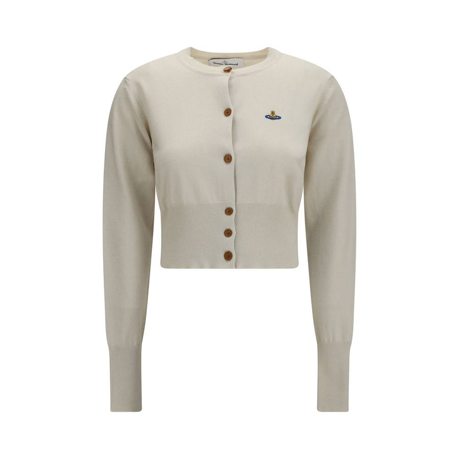 White Cotton Cardigan Clothing