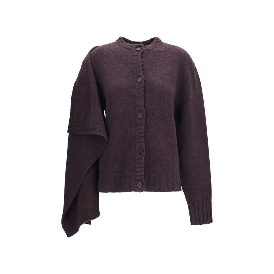 Brown Wool Oves Aries Cardigan Clothing