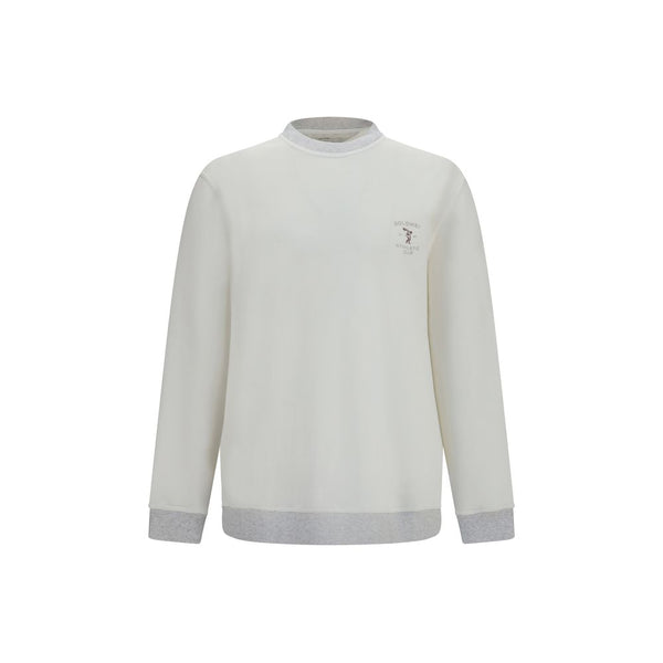 White Cotton Sweatshirt Clothing