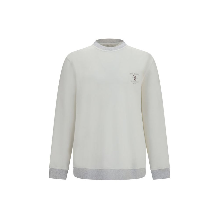 White Cotton Sweatshirt Clothing