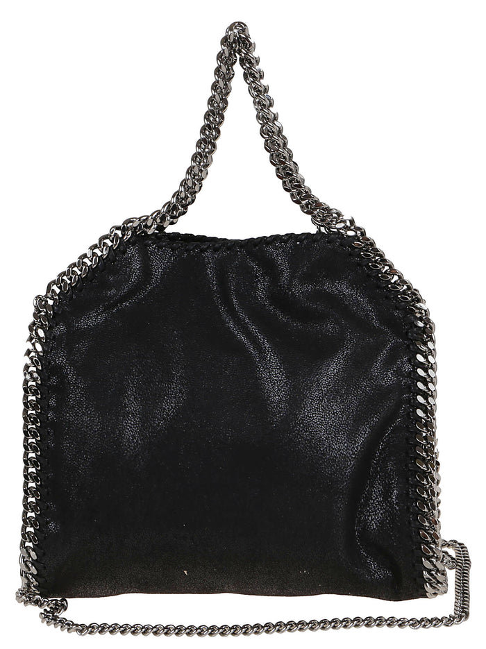 Mini Tote Eco Shaggy Deer Black Polyester Borsa