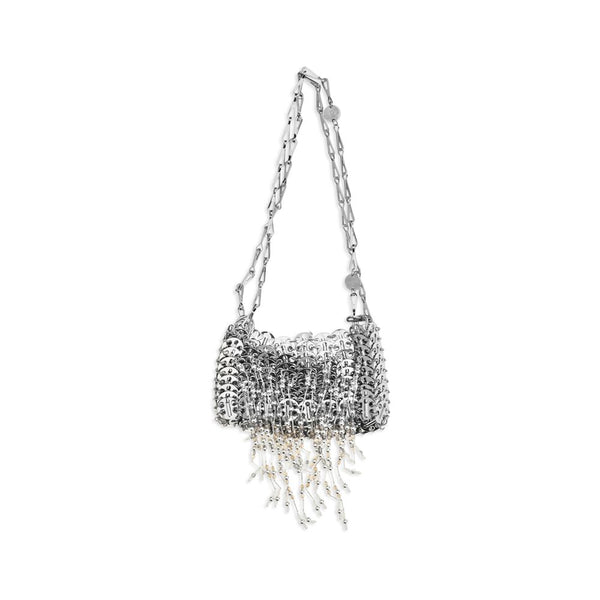 Silver Stainless Steel Shoulder Bag