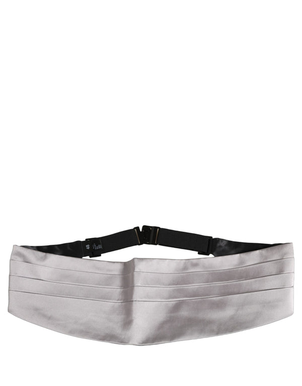 Gray Men Silk Belt Waist Cummerbund