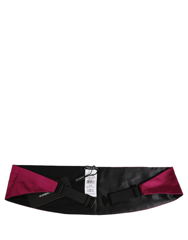Burgundy Silk Belt Waist Cummerbund