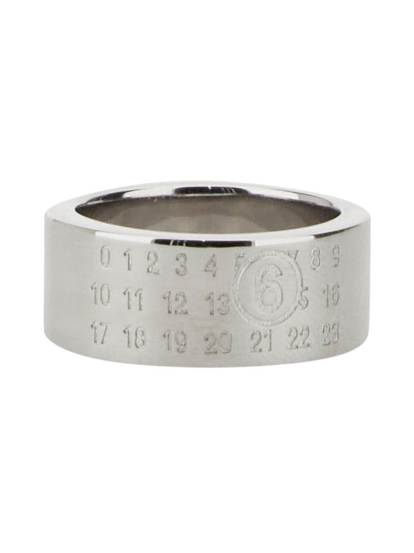Ring With Logo, Silver Brass Rings