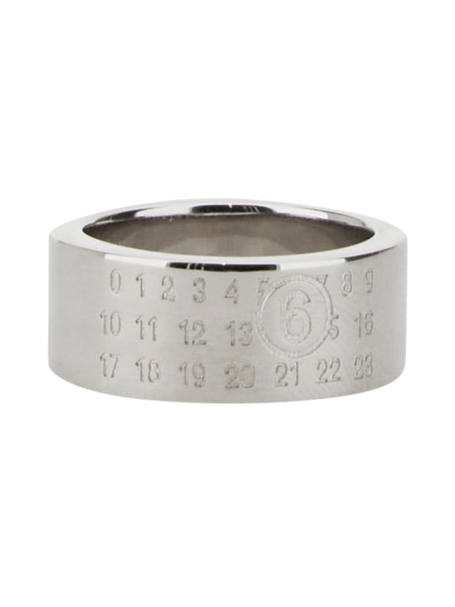 Ring With Logo, Silver Brass Rings
