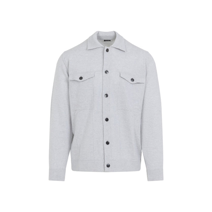 Kiton Jacket Grey Cashmere