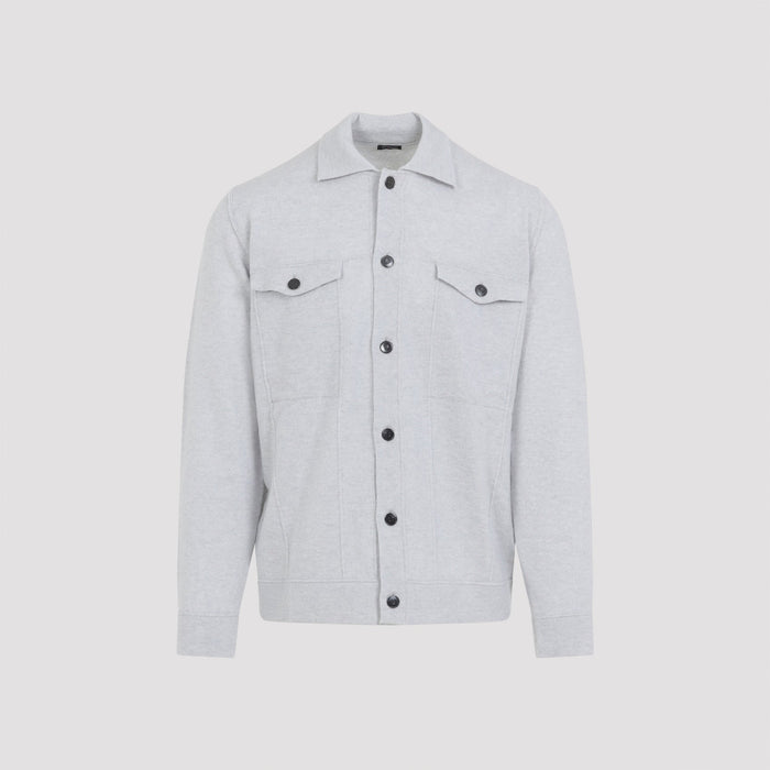 Kiton Jacket Grey Cashmere