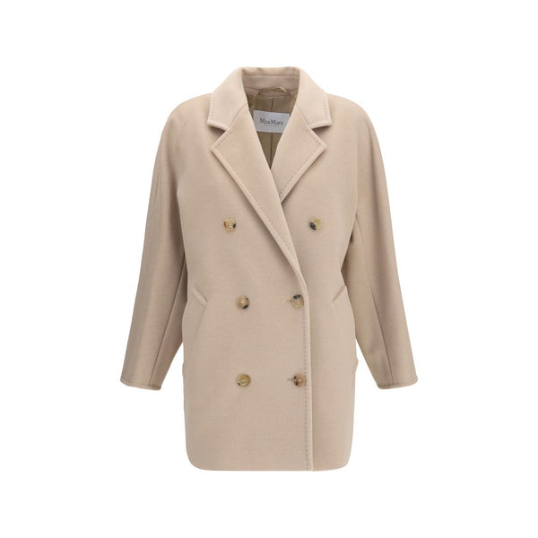 Beige Wool Oves Aries Full-Length Jacket Clothing
