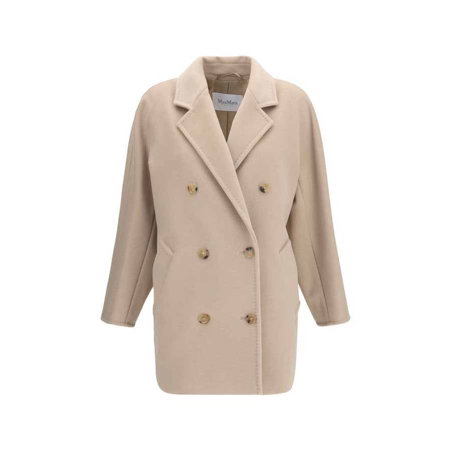 Beige Wool Oves Aries Full-Length Jacket Clothing