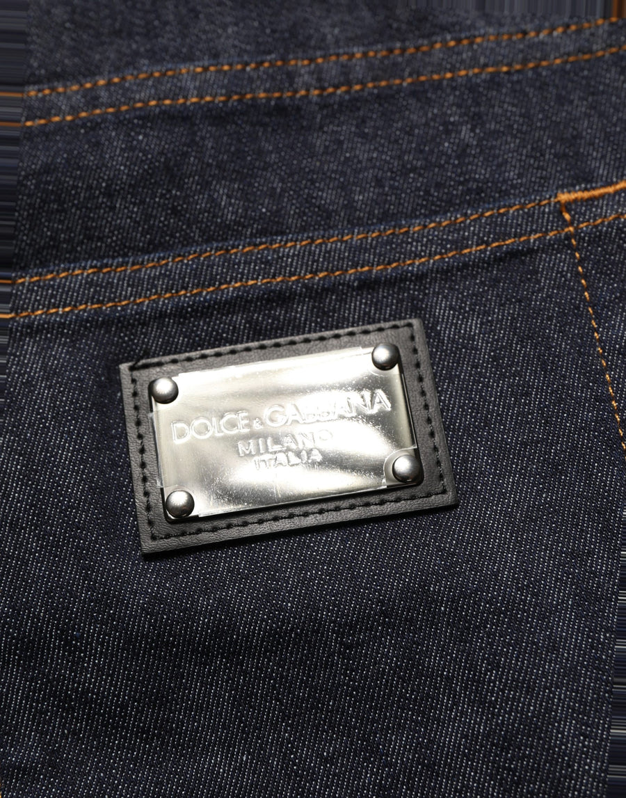 Dark Gray Cotton Slim Fit Men Denim Jeans Elastane Clothing