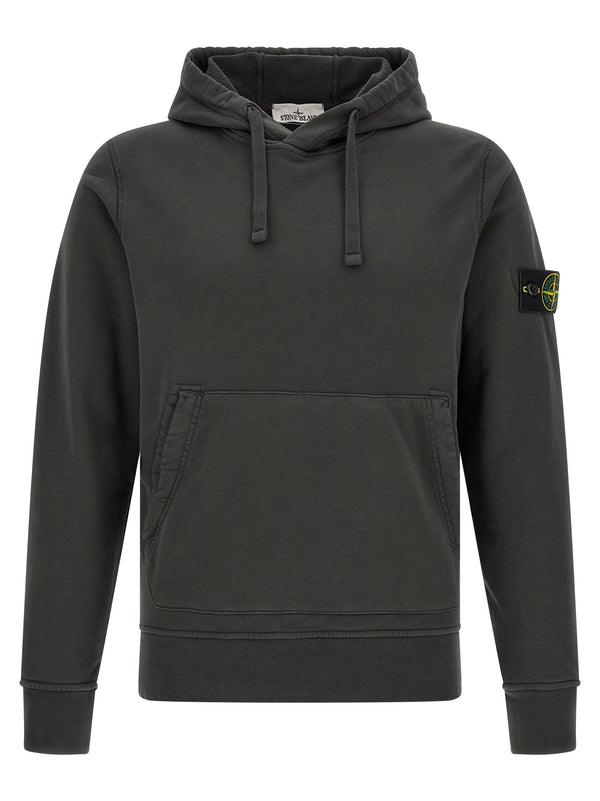 Gray Cotton Sweatshirt Clothing
