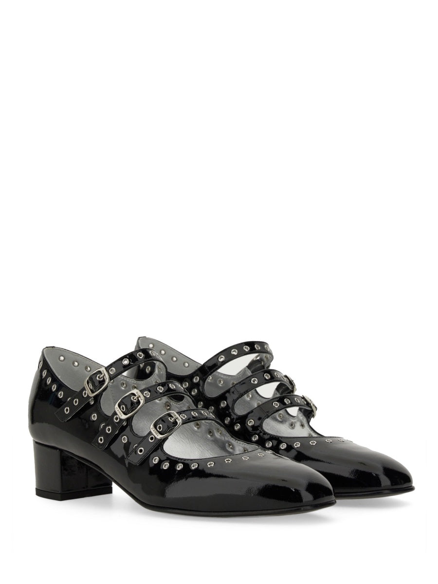 Mary Jane Pumps Black Leather