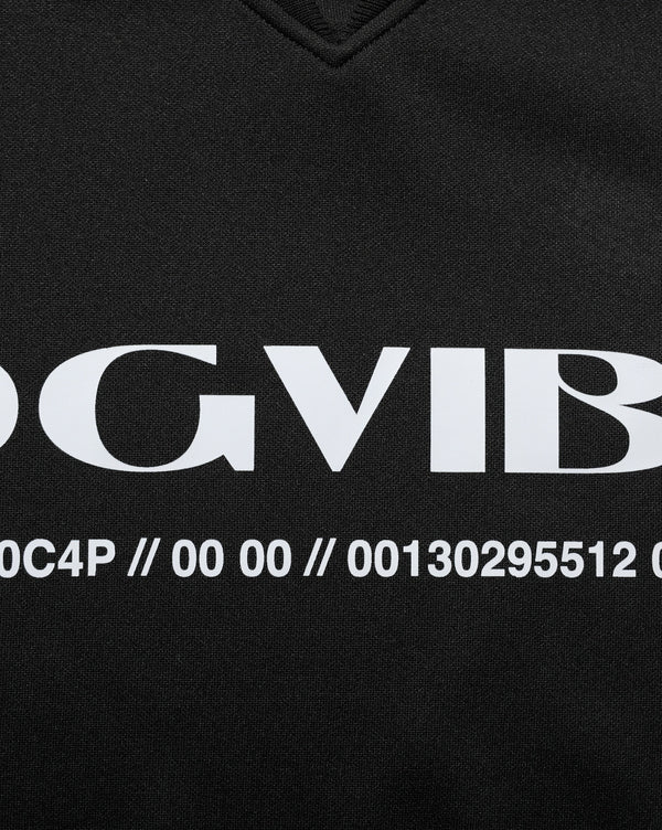Black Polyester Dgvib3 Oversized Jersey T-Shirt