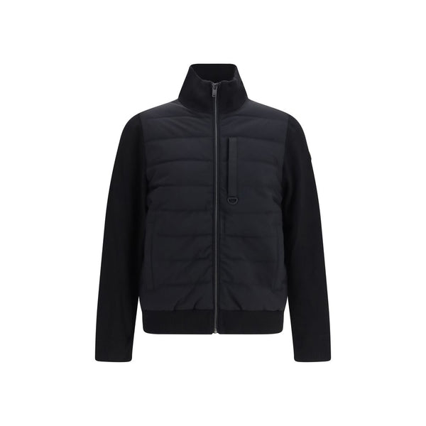 Black Viscose Full-Length Jacket Clothing