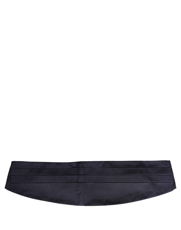 Dark Blue Silk Belt Waist Cummerbund