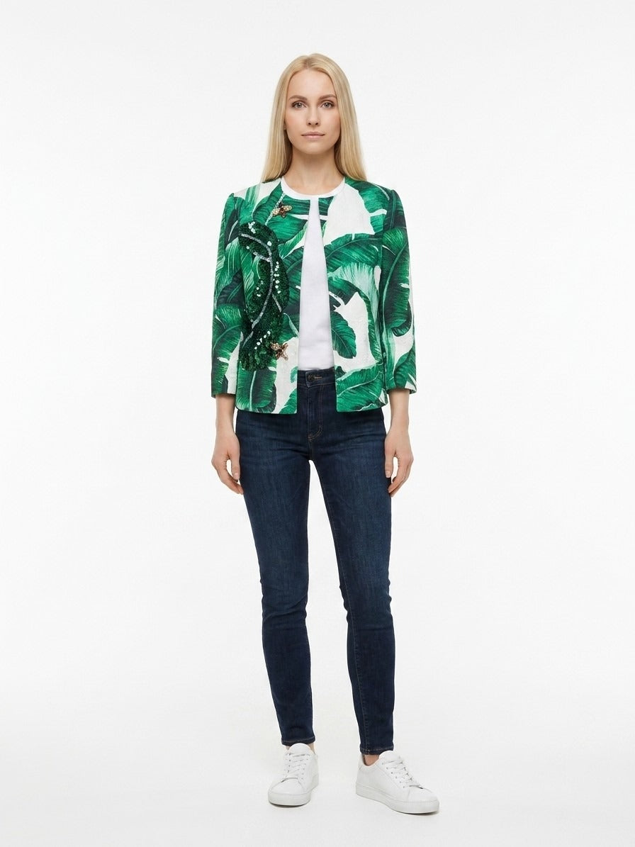 Multicolor Acetate Jacket Clothing