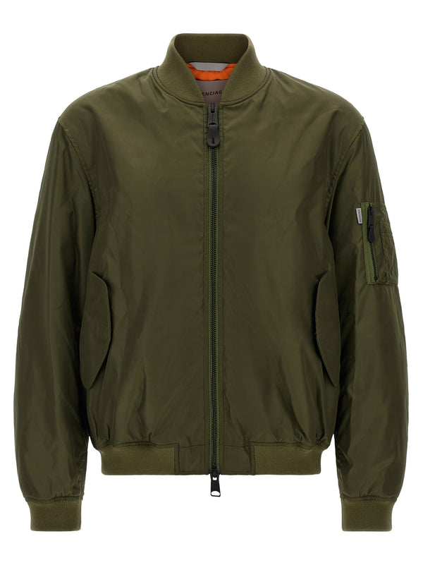Bicolor Polyamide Bomber Clothing