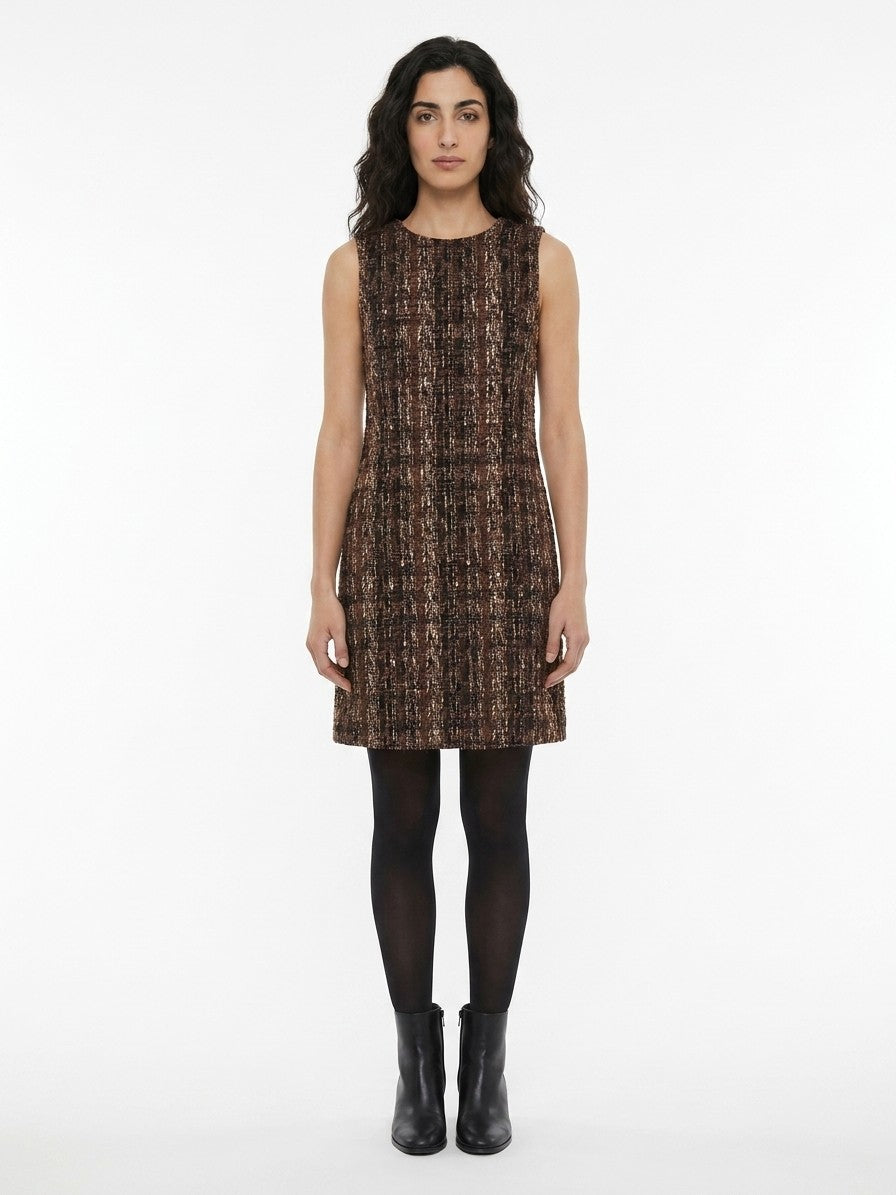 Beige Acetate Casual Dress