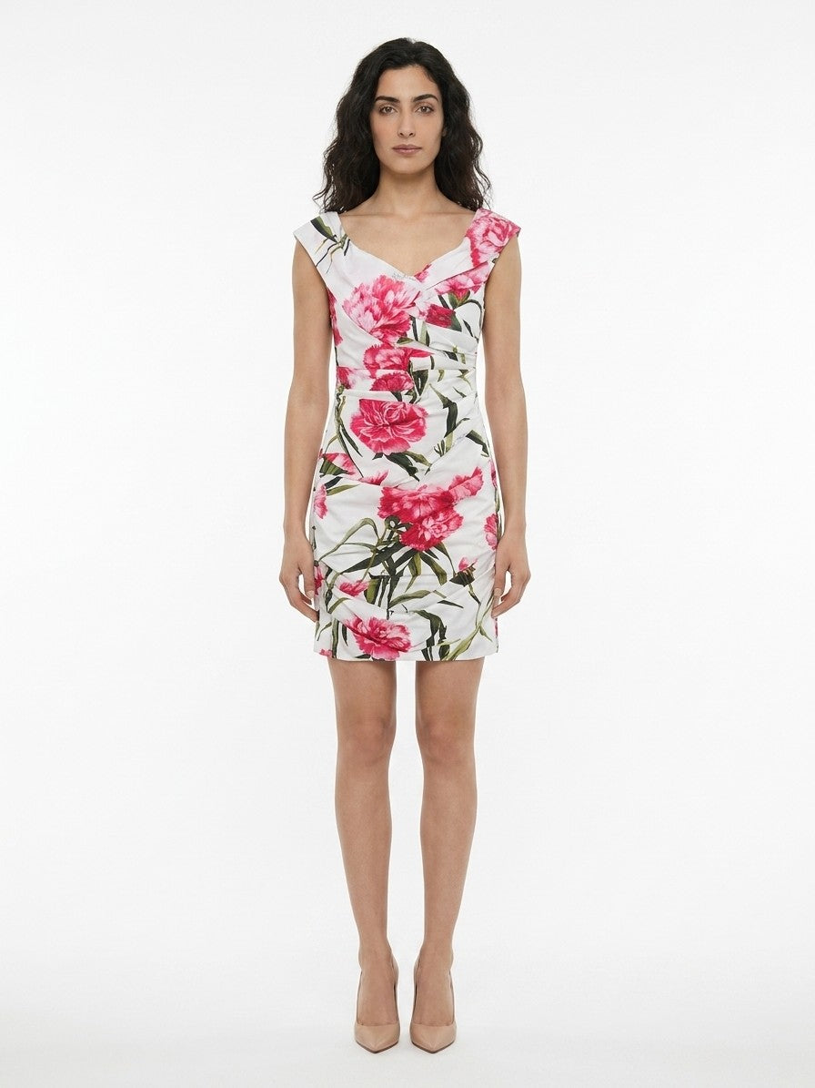 Multicolor Elastane Casual Dress