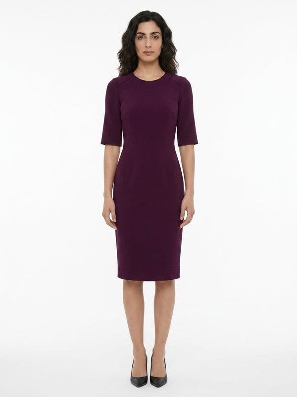 Purple Acetate Cocktail Dress