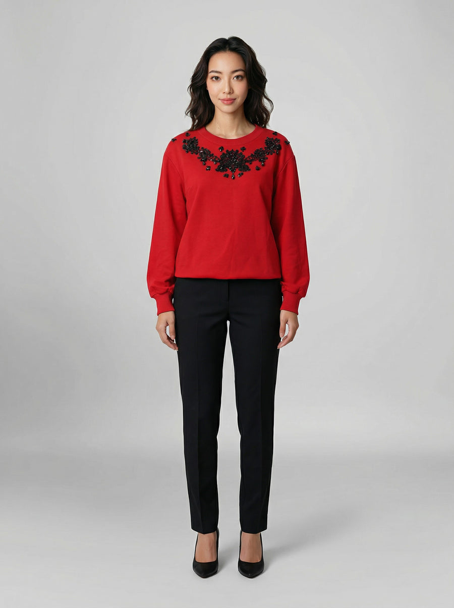 Bicolor Acetate Sweatshirt Clothing