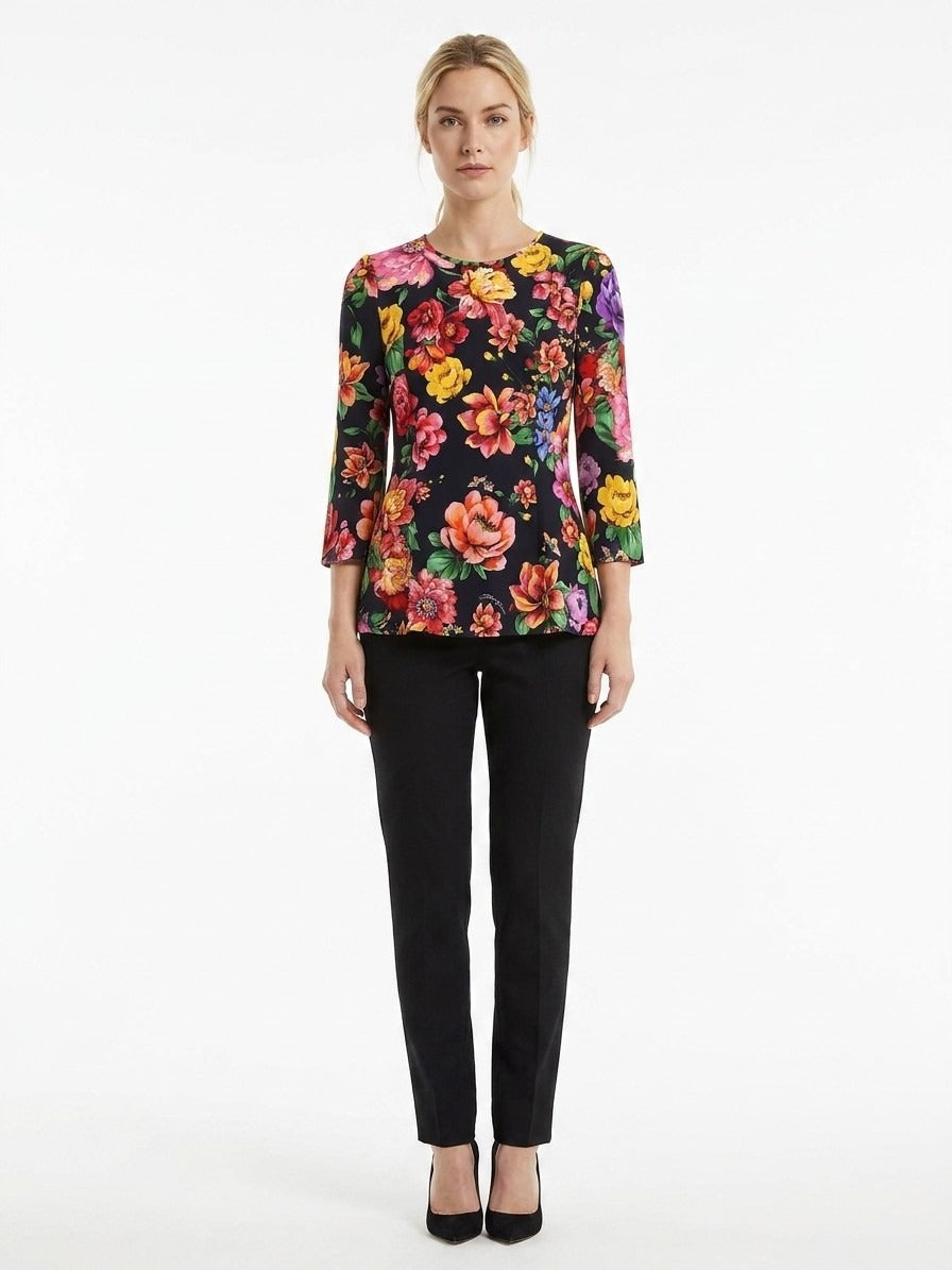 Multicolor Elastane Pattern Shirt