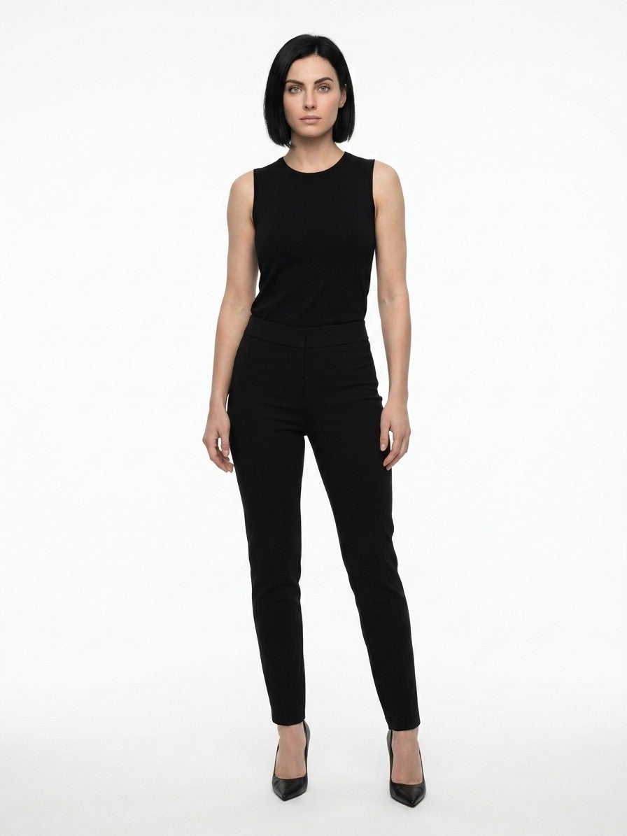 Black Acetate Skinny Pants