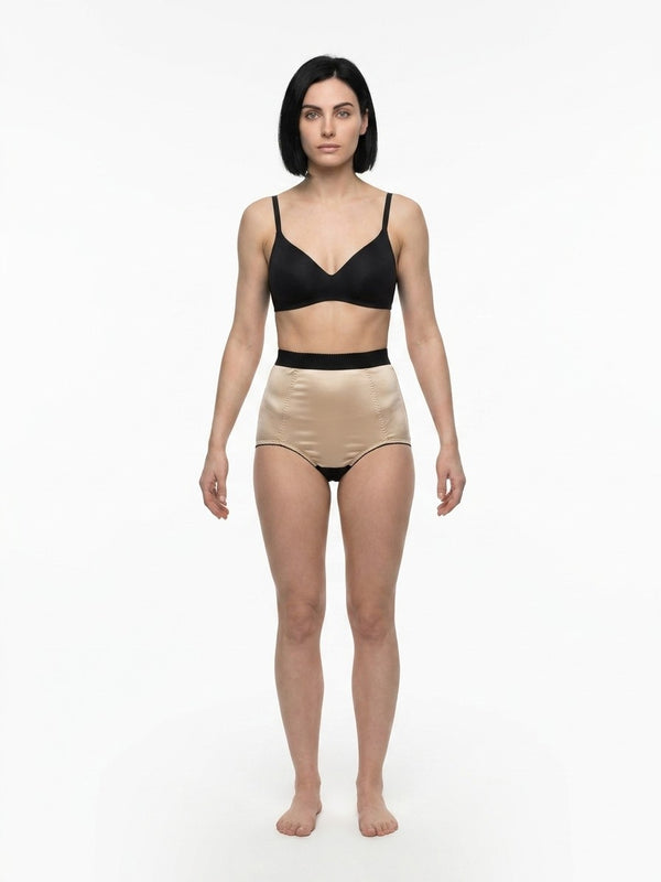 Beige Silk Briefs Clothing