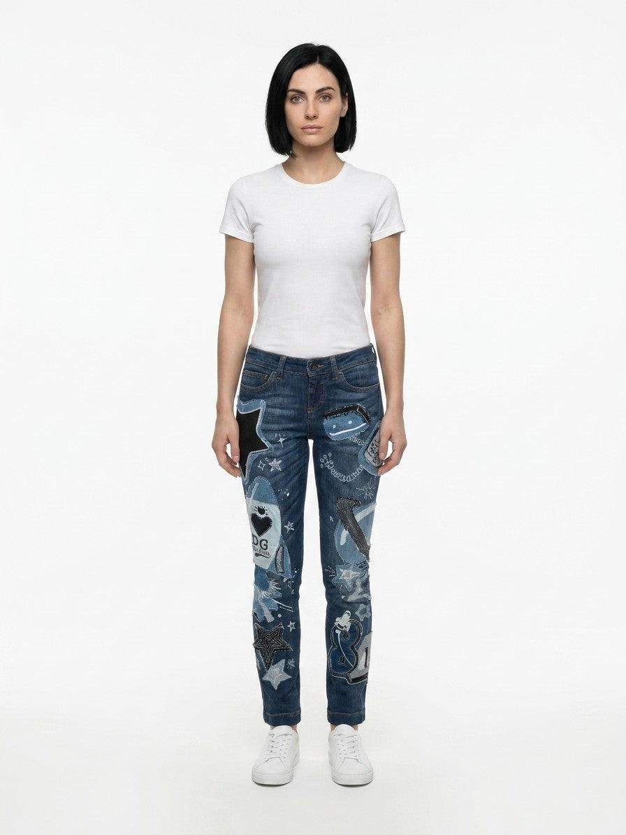 Blue Cotton Jeans Denim Clothing
