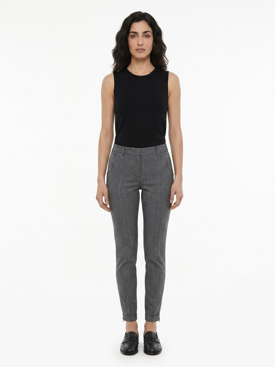 Multicolor Virgin Wool Casual Pants