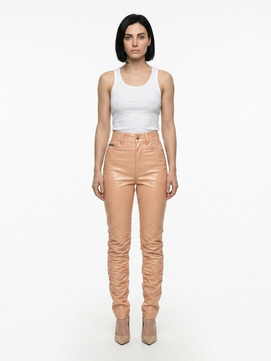 Pink Leather Pants