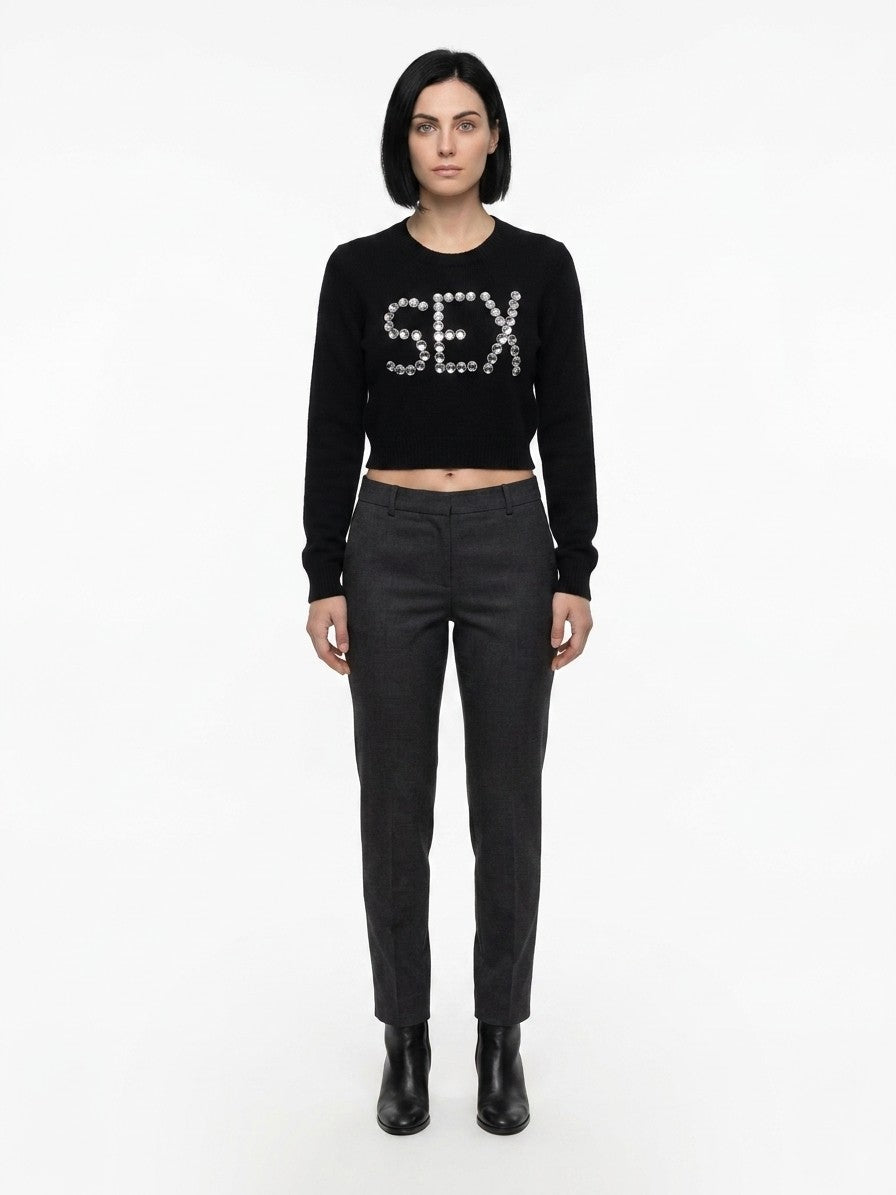 Black Cashmere Sweatshirt Clothing