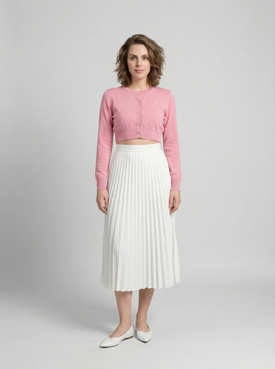 Pink Silk Cardigan Clothing