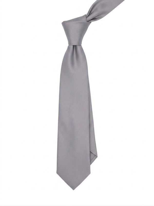 Gray Silk Tie