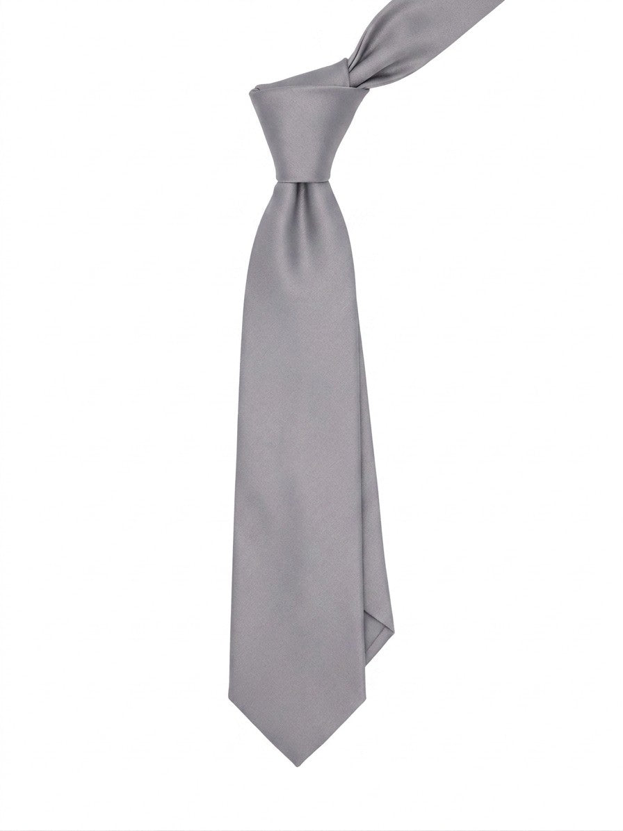 Gray Silk Tie
