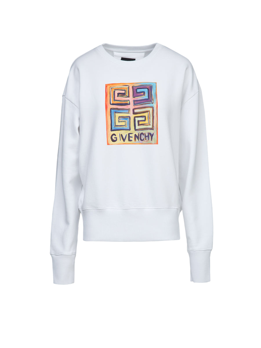 White Cotton Sweatshirt Clothing