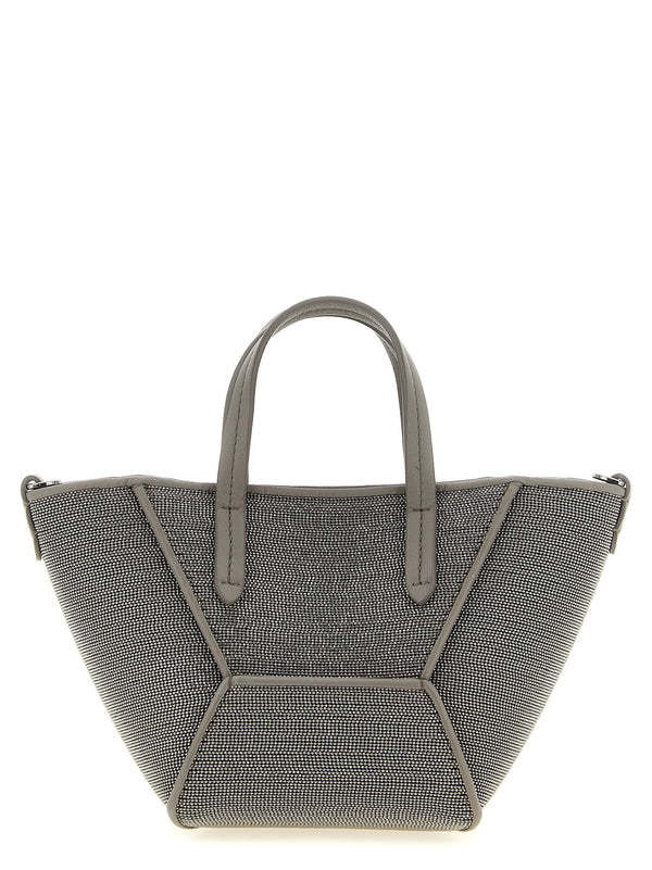 Gray Calfskin Handbag Bag