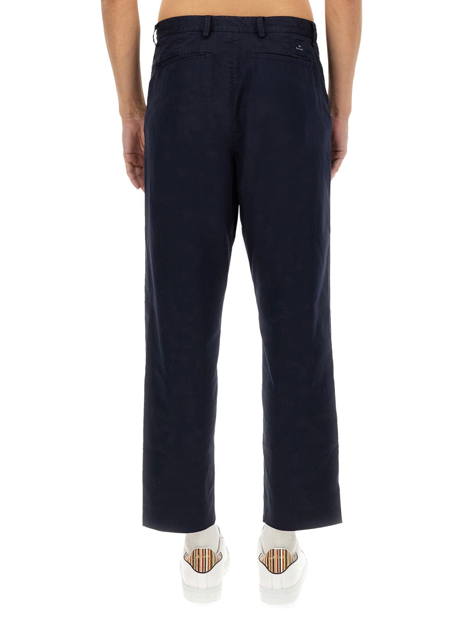 Cotton Pants Blue Trousers