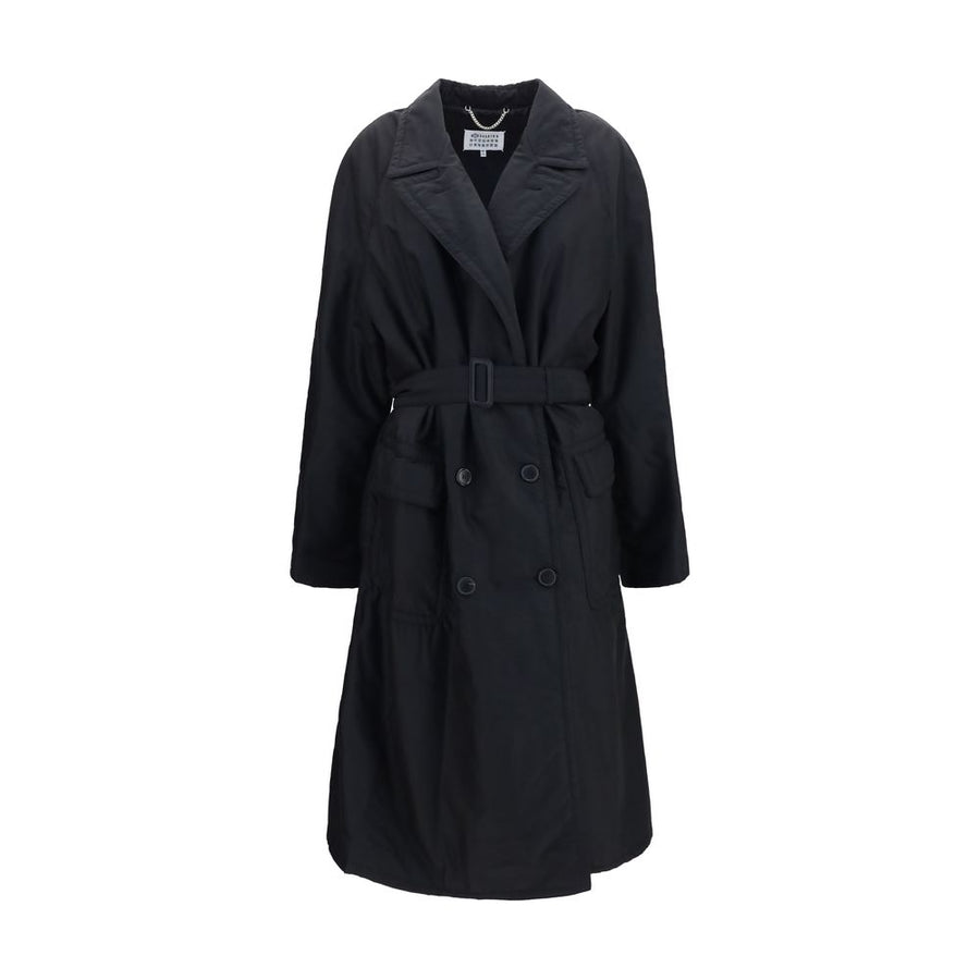 Black Wool Oves Aries Coat Clothing
