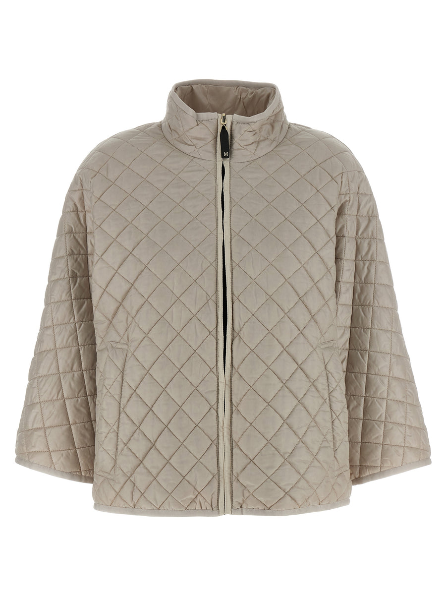 Gray Polyester Coat Clothing