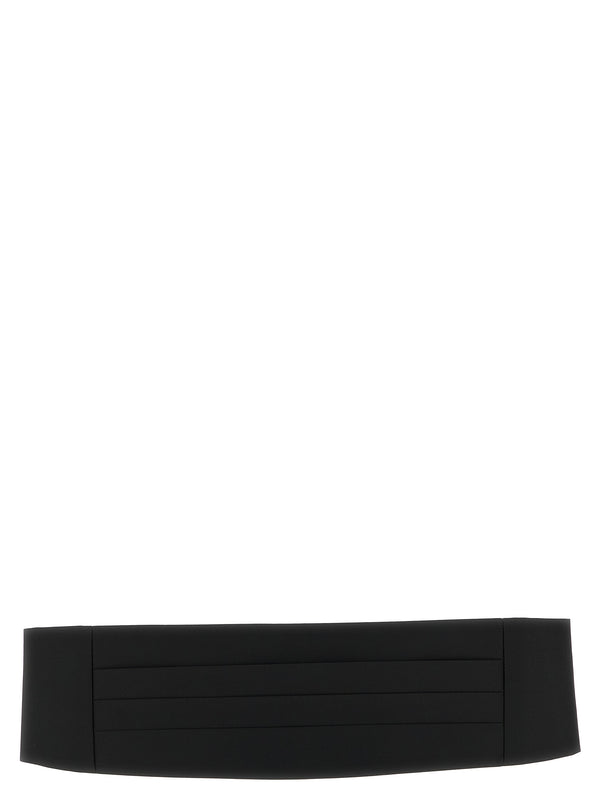 Black Polyester Cummerbund Accessory
