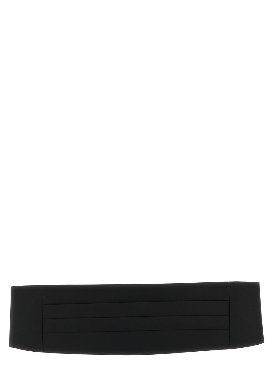 Black Polyester Cummerbund Accessory