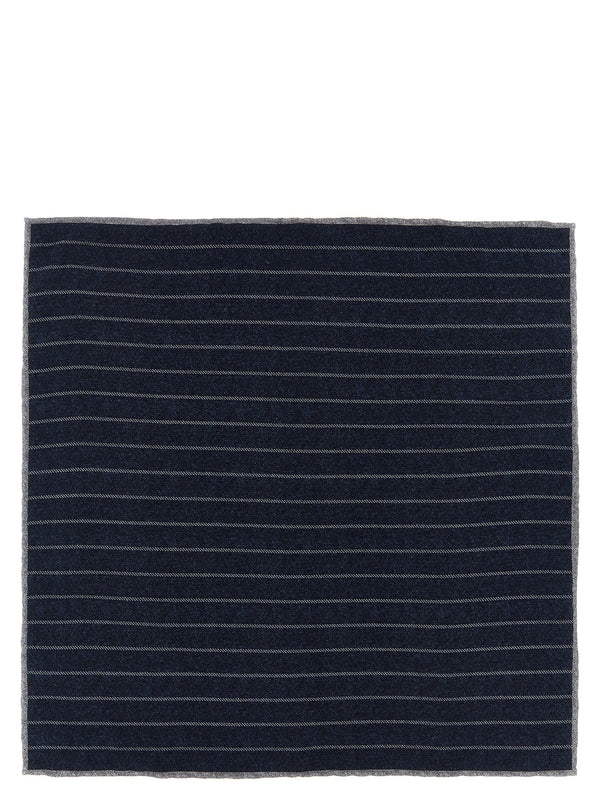 Blue Silk Pocket Square Accessory