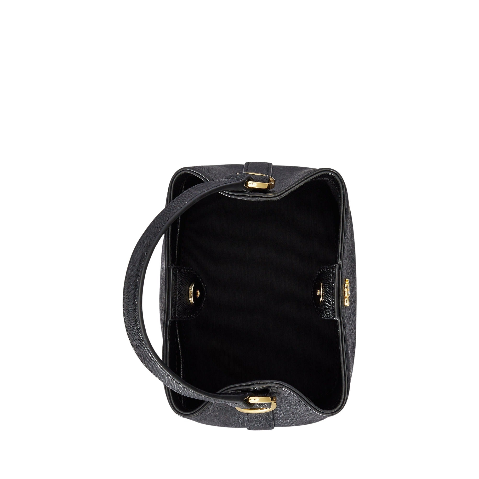 Reese Sm Bkt Bucket Bag Small Black Cow Leather