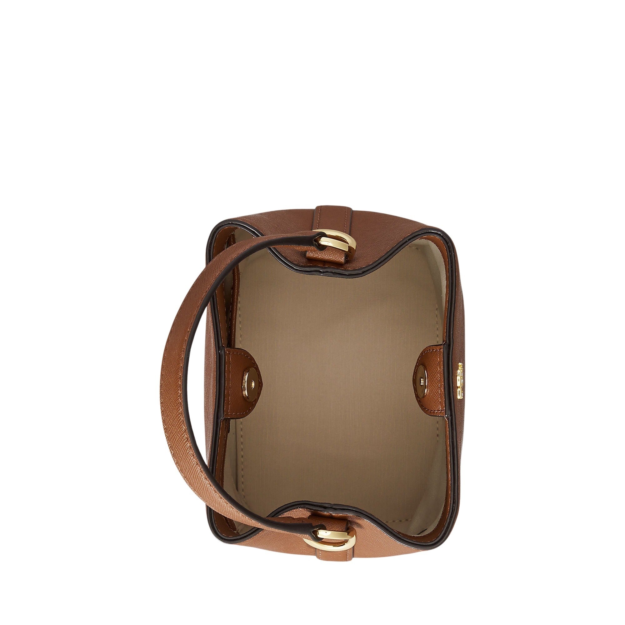 Reese Sm Bkt Bucket Bag Small Brown Cow Leather