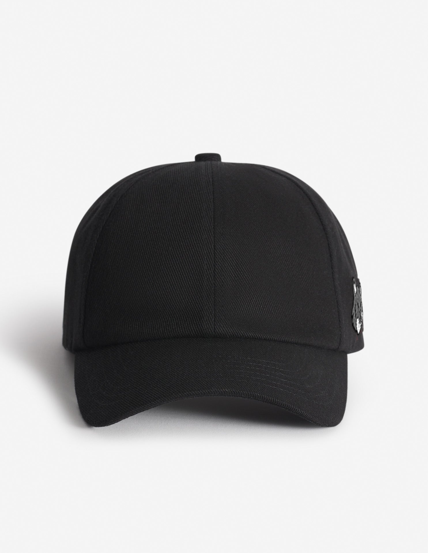 Double Fox Head Cap Grey Cotton Hat